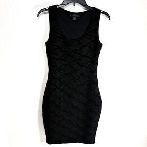 Amisu Black Stretchy Tank Dress Size 6 Lined